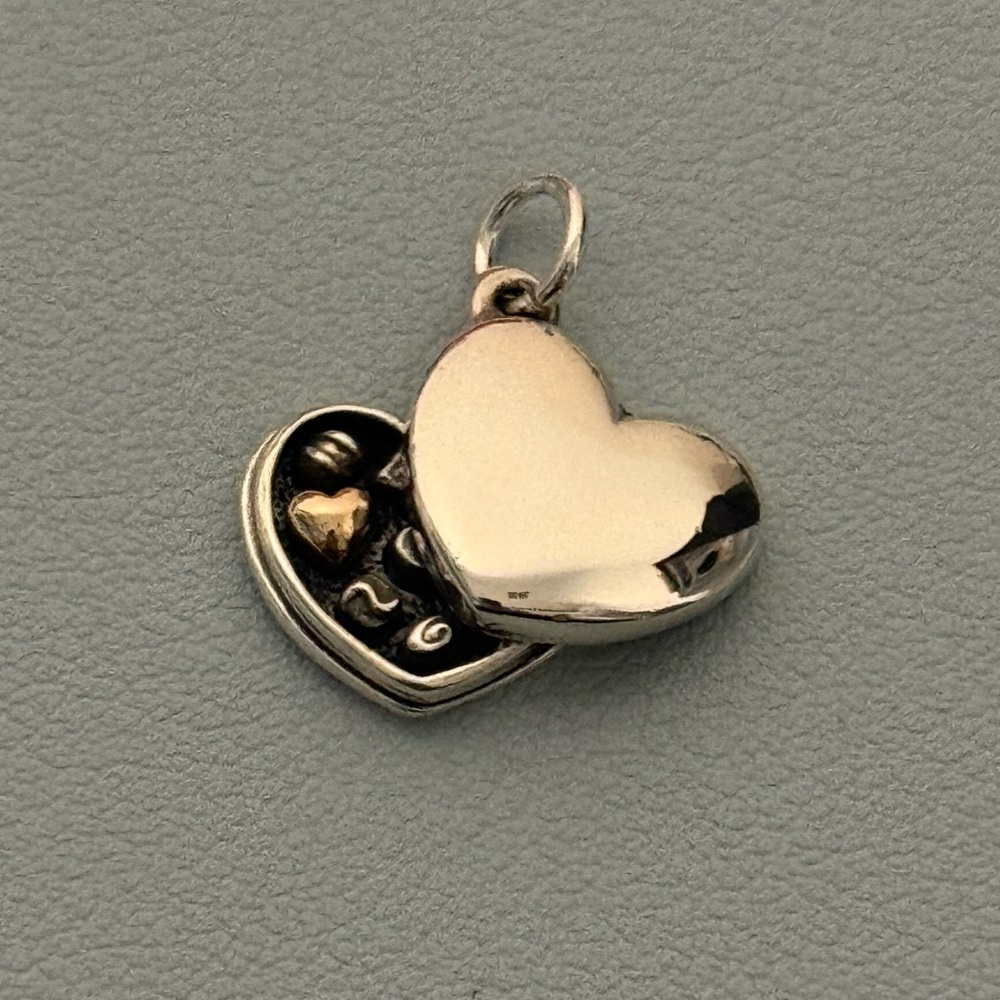 James Avery Retired Box of Chocolates Silver & 14k